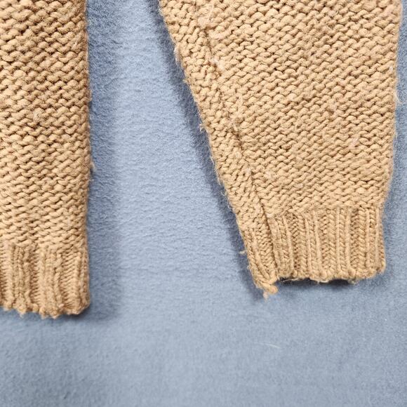 J Crew Wallace Sweater Medium Brown Wool Blend Oversize Boxy Crewneck Casual Y2k - Picture 10 of 16